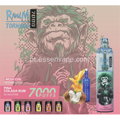 Venda popular Vape Randm Tornado 7000puffs Polônia